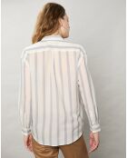 Chemise Camu blanc brut/bleu