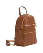 Zaino Zeolla in pelle di cammello - 22x29x11 cm