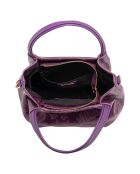 Clarissa bordeauxrode leren schoudertas - 28x20x12 cm