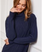 Marineblaues Kleid Felicidad