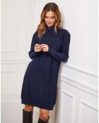 Marineblaues Kleid Felicidad