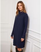 Marineblaues Kleid Felicidad