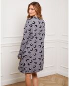 Robe en Cachemire mélangé Gibraltar gris/noir