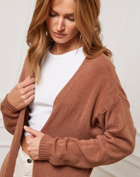 Gilet en Cachemire mélangé Irissa camel