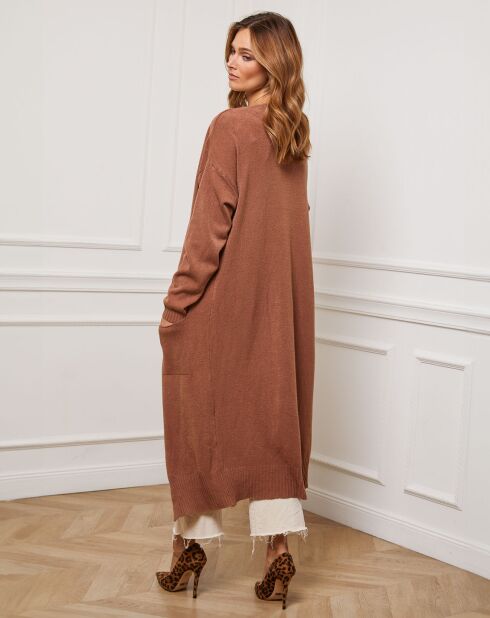Gilet en Cachemire mélangé Irissa camel