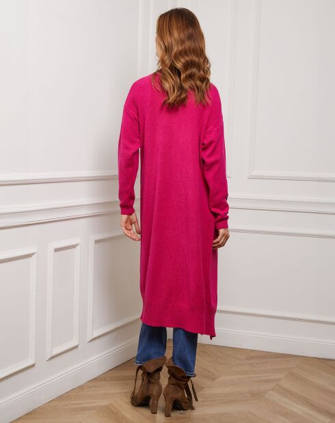 Gilet en Cachemire mélangé Irissa fushia