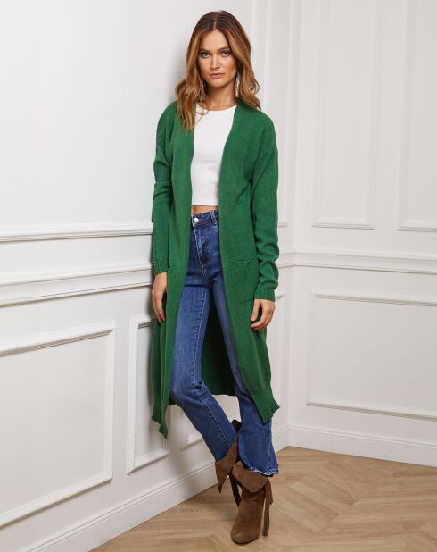 Gilet en Cachemire mélangé Irissa vert