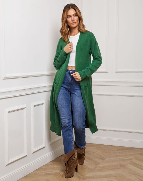 Gilet en Cachemire mélangé Irissa vert