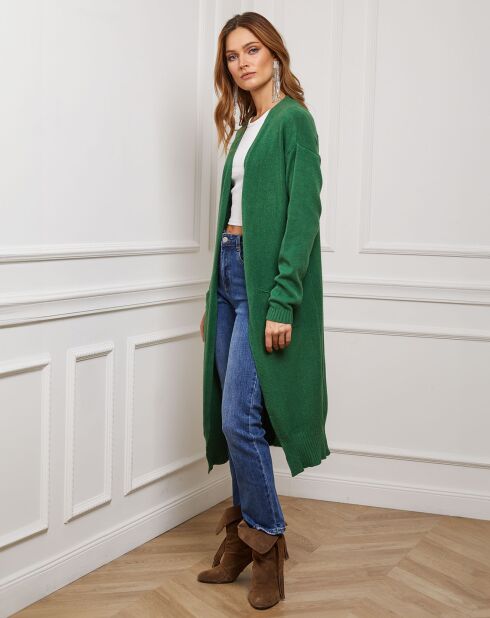 Gilet en Cachemire mélangé Irissa vert