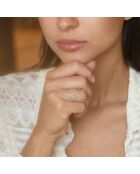 Stockholm 1 kt geelgouden diamanten ring