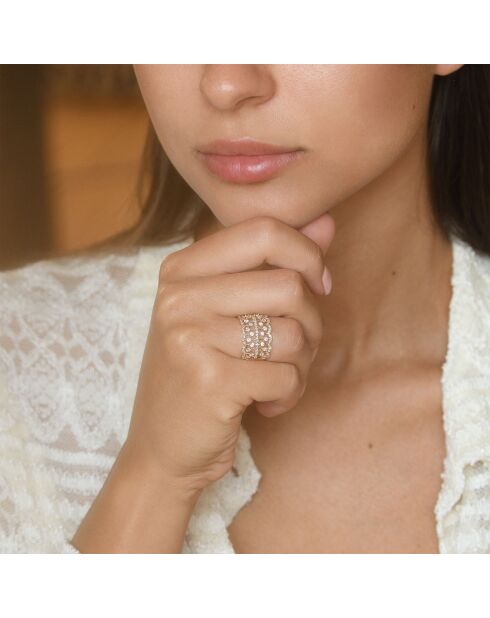 Stockholm 1 kt geelgouden diamanten ring