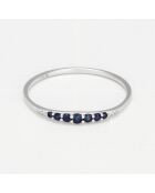 Bague Bryan Saphirs 0.12 ct or blanc