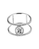 Bague Royaume Diamants 0.23 ct Topaze 0.3 ct or blanc