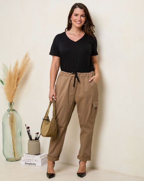 Pantalon Fabiola taupe