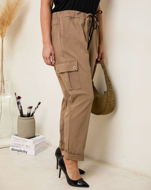 Pantalon Fabiola taupe