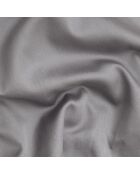 Parure housse de couette en satin de coton gris foncé