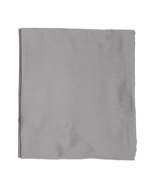 Parure housse de couette en satin de coton gris foncé