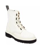 Boots en Cuir Clint écrues