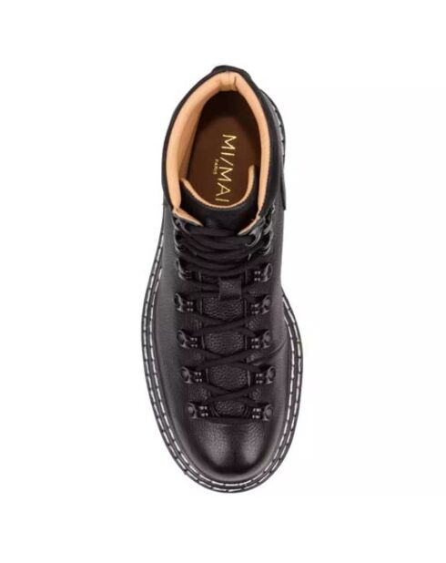 Boots en Cuir Clyde noires