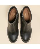 Bottines en Cuir Coppelia noires - Talon 7 cm