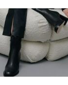 Bottines en Cuir Coppelia noires - Talon 7 cm