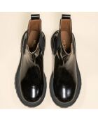 Chelsea boots en Cuir Crimson noires