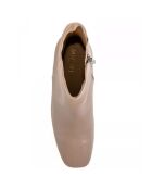 Bottines en Cuir Darcy taupe - Talon 6.5 cm