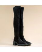 Bottes Mara noires - Talon 7 cm
