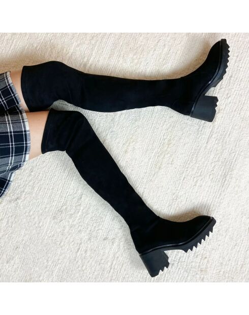 Bottes Mara noires - Talon 7 cm