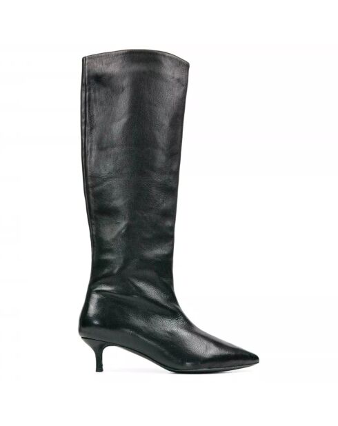 Bottes en Cuir Molly noires