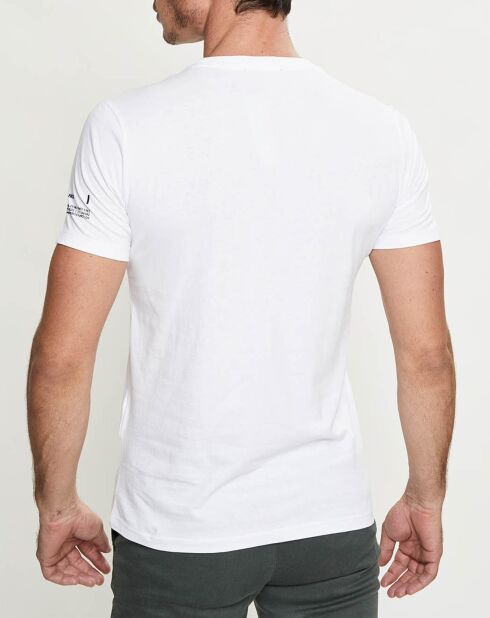 Wit T-shirt met hondenlogo
