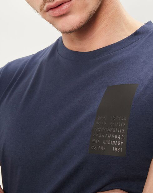 Falton Logo T-shirt met korte mouw donkerblauw