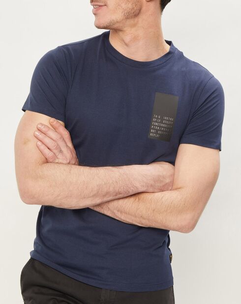 Falton Logo T-shirt met korte mouw donkerblauw