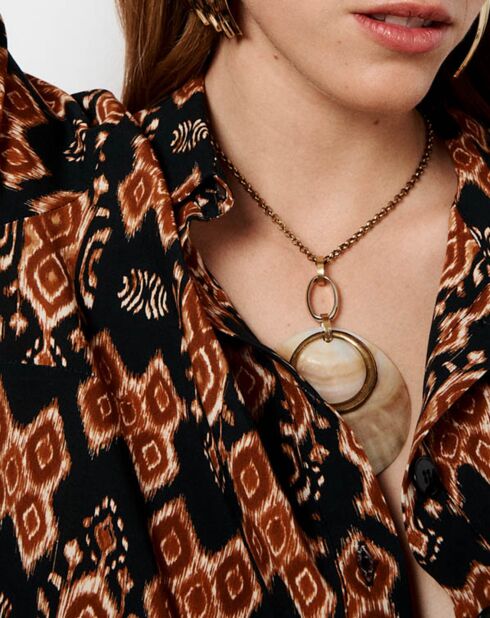 Camicia dritta Asma Terracotta