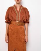 Chemise Loose Loubna terracotta