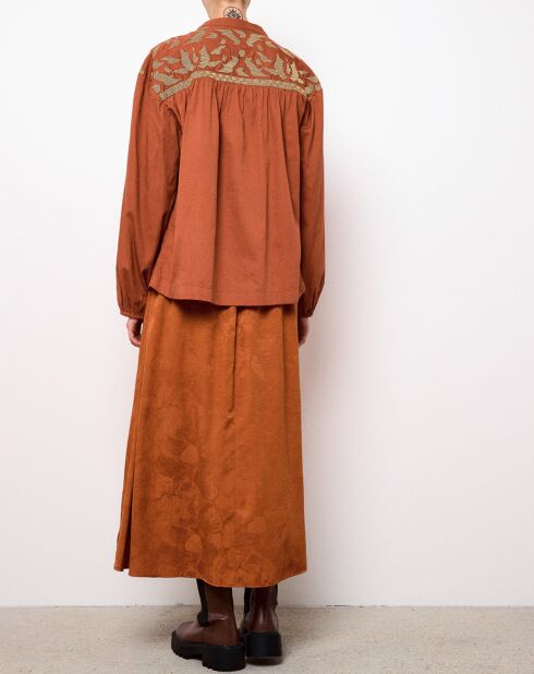 Chemise Loose Loubna terracotta