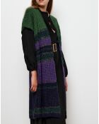 Gilet Poncho Noemie violet