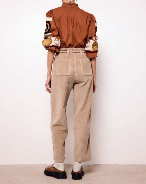 Ingrid Egrid Gerade Hose aus Kord