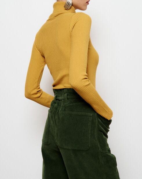 Maglione a collo alto Sophie ocra