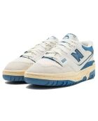 Baskets en Cuir 550 blanc/bleu