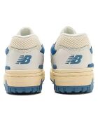 Baskets en Cuir 550 blanc/bleu