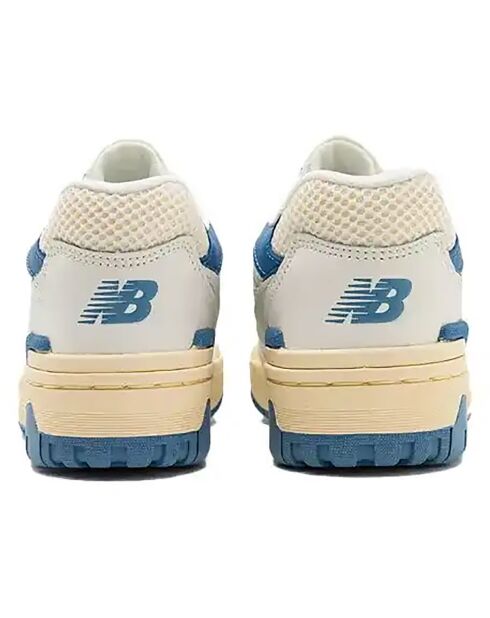 Baskets en Cuir 550 blanc/bleu