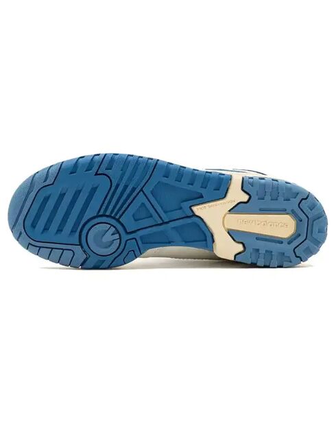Baskets en Cuir 550 blanc/bleu