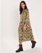 Robe Paisley imprimée vert/multicolore