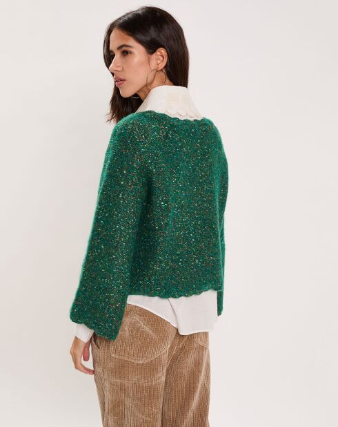 Pull Bonbon vert gazon