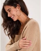 Pull Cropped 100% Laine Basic camel