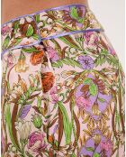 Pantalon Paisley imprimé rose/multicolore