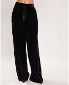 Pantalon en Velours satiné Princesse noir