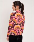 Top Fall Basic imprimé rose/multicolore