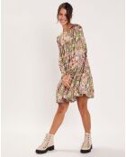 Robe Paisley imprimée rose/multicolore